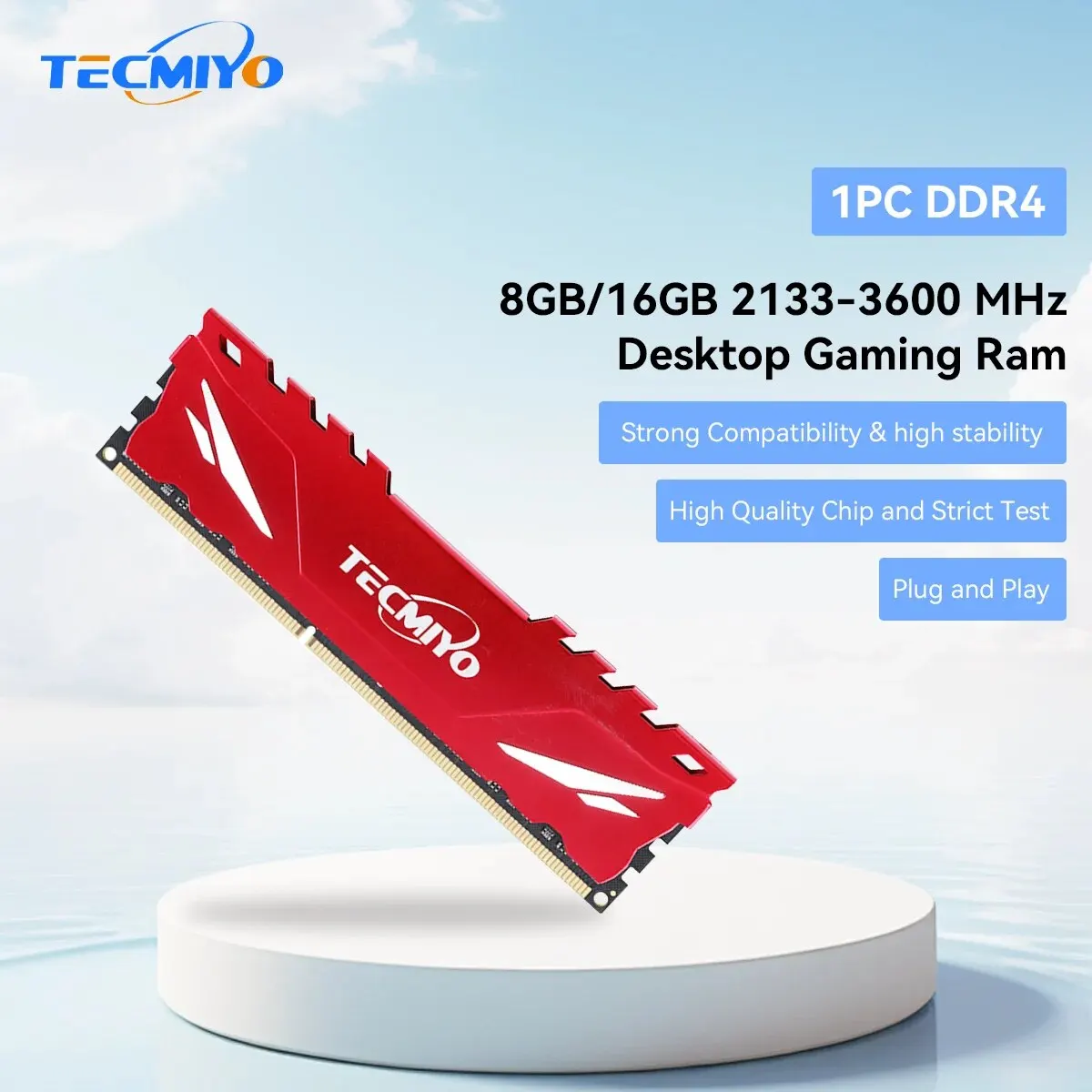 TECMIYO DDR4 ũž ̹ RAM,  濭 , , 8GB, 16GB, 2133, 2400, 2666MHz, 3000MHz, 3200MHz, 3600MHz, 2RX8